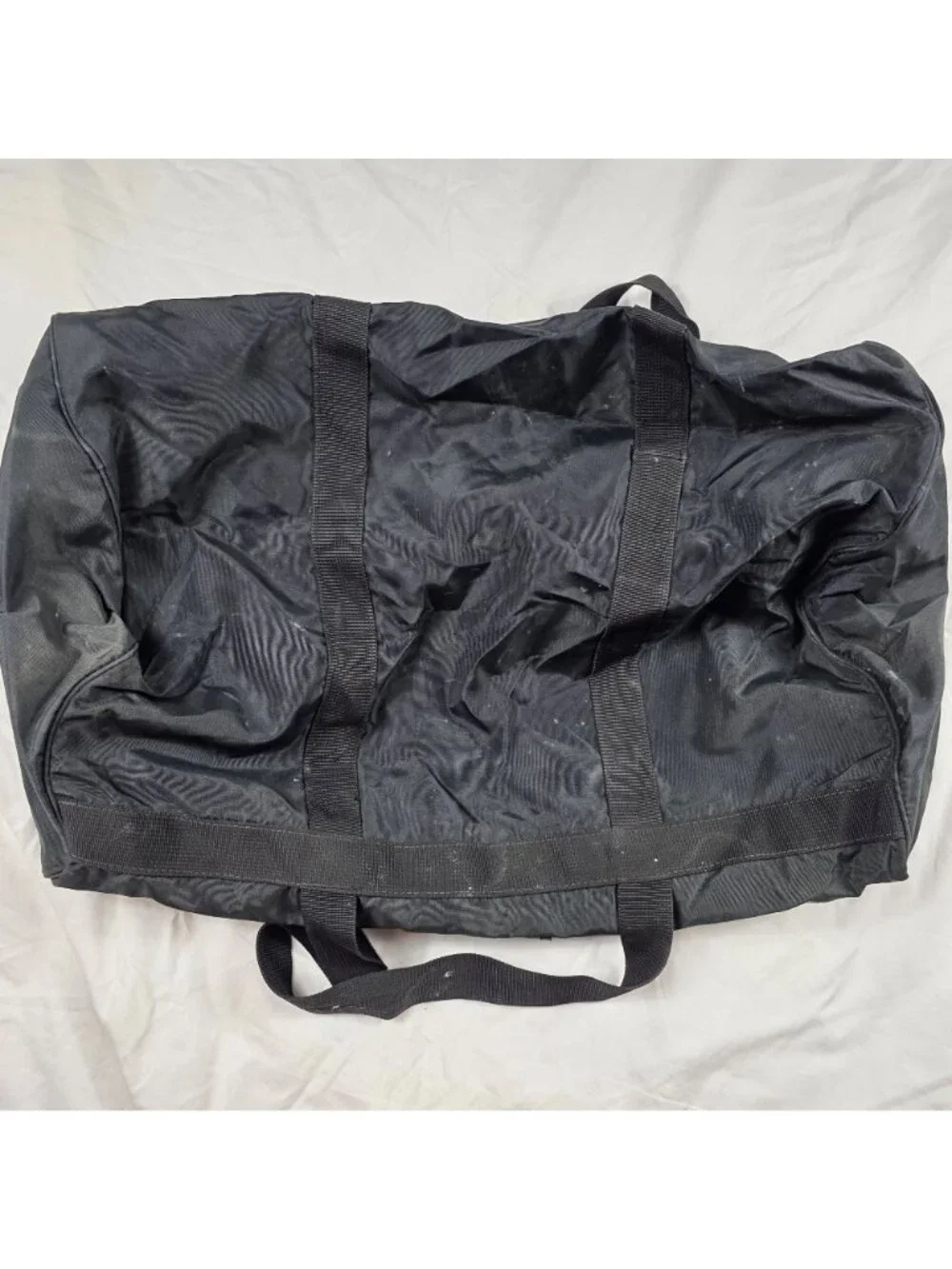 Vintage Eddie Bauer Expedition Outfitter Handled Duffel Bag Black Large